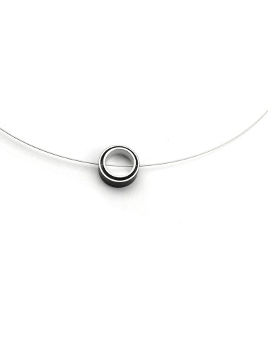 Necklace CIRCULAR silver-plated