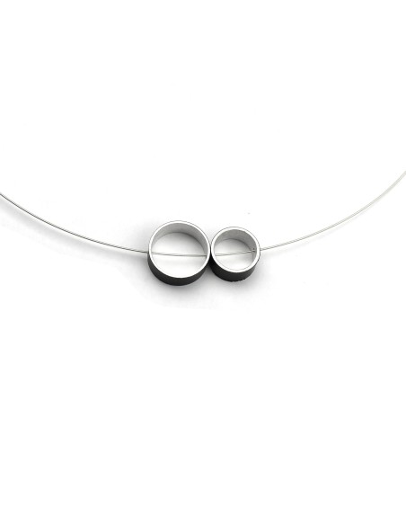 COLLARET CIRCULAR ONE EN NEGRE