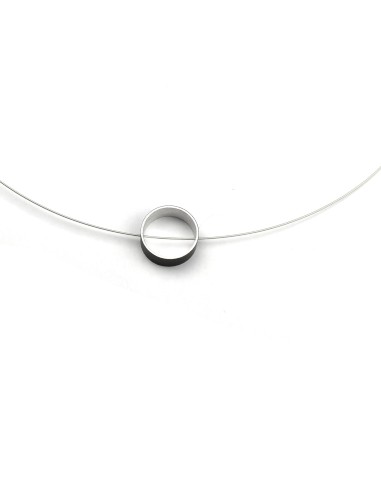 Necklace CIRCULAR silver-plated