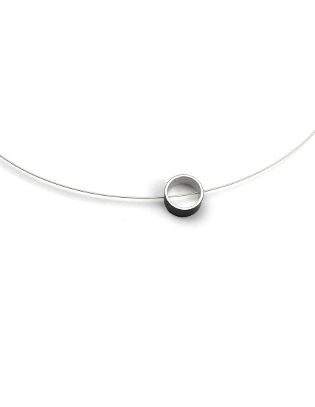 Necklace CIRCULAR silver-plated