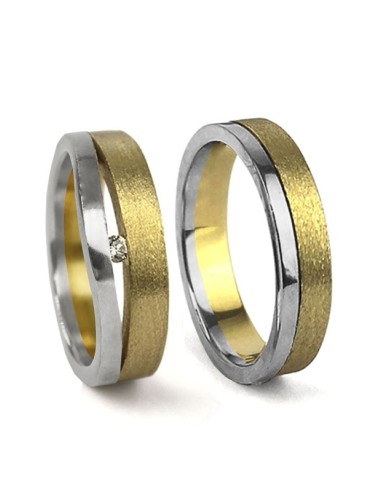 ALIANZAS DOBLES EN ORO AMARILLO
