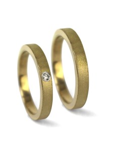 ALIANZAS EN ORO AMARILLO CON BRILLANTE 2
