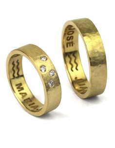 ALIANZAS DE BODA ORO BLANCO