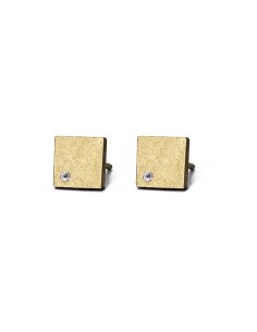 PENDIENTES BEBÉ ORO BLANCO Y DIAMANTE
