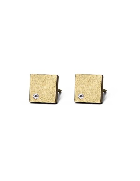 PENDIENTES BEBÉ ORO BLANCO Y DIAMANTE