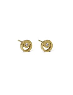 PENDIENTES BEBÉ ORO BLANCO Y DIAMANTE