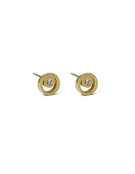 PENDIENTES BEBÉ ORO BLANCO Y DIAMANTE