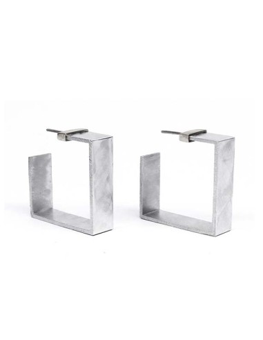 ARRACADES ONE QUADRADES EN PLATA (L)