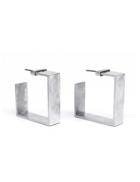 ARRACADES ONE QUADRADES EN PLATA (L)