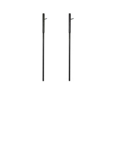 PENDIENTES LARGOS TWO LINEAL EN PLATA