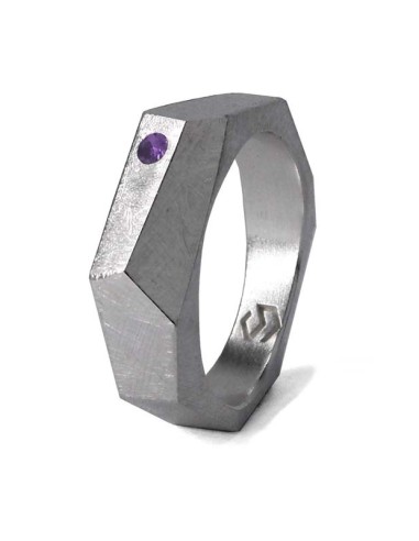 THREE Anillo Amatista