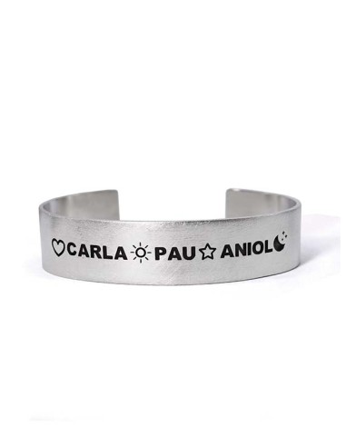 pulsera personalizada dibujos y nombres
