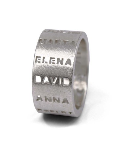 Anillo nombre personalizado