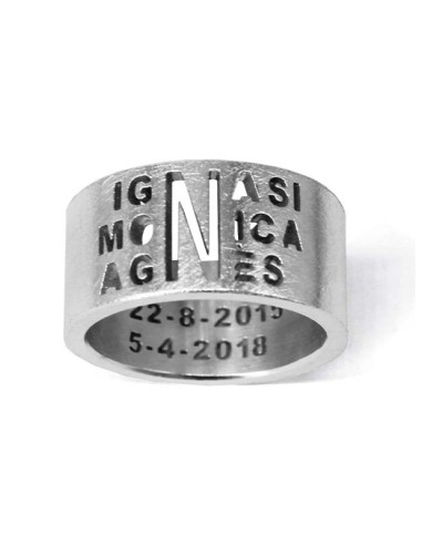 Anillo nombre personalizado