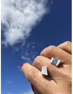 ANELL TEN TOPAZI BLAU 2
