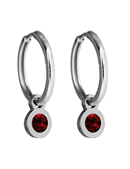 PENDIENTES DOTS IN RED