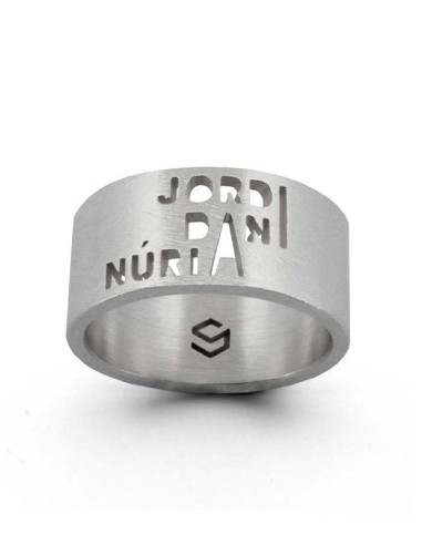 Anillo nombre personalizado