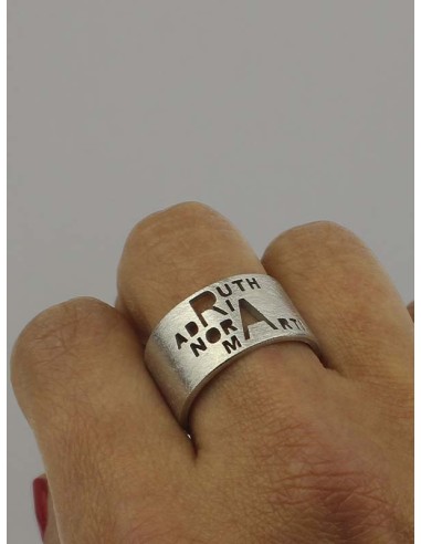 Anillo nombre personalizado
