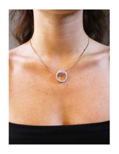 Collar CIRCULAR TWO in COLOURS pink 2