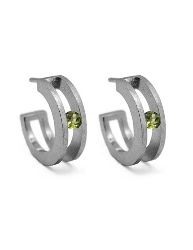 PENDIENTES BIG SPACE PERIDOTO