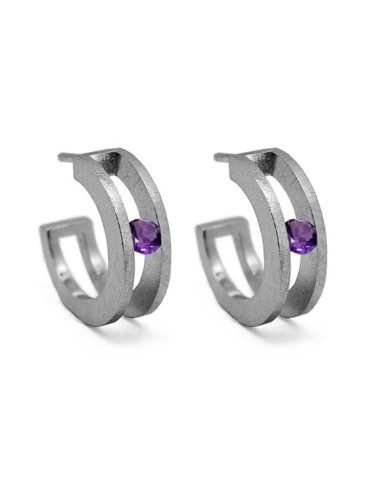 PENDIENTES BIG SPACE AMETISTA
