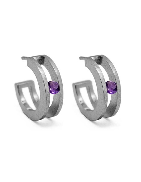 PENDIENTES BIG SPACE AMETISTA