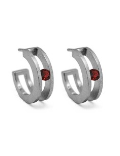 PENDIENTES BIG SPACE GRANAT