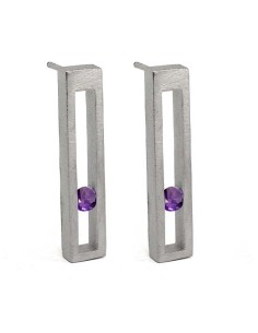 PENDIENTES LINEAL SPACE AMETISTA