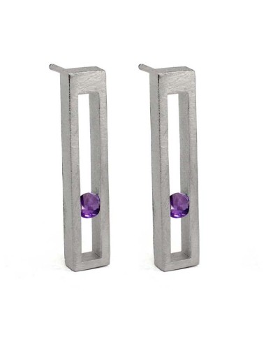 PENDIENTES LINEAL SPACE AMETISTA