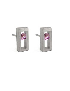 PENDIENTES SMALL LINEAL SPACE TURMALINA