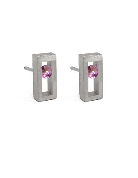 PENDIENTES SMALL LINEAL SPACE TURMALINA