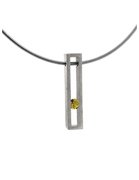 COLLAR LINEAL SPACE CITRINO