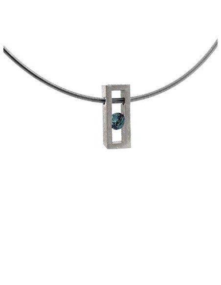 COLLAR SMALL LINEAL SPACE TOPAZI BLAU