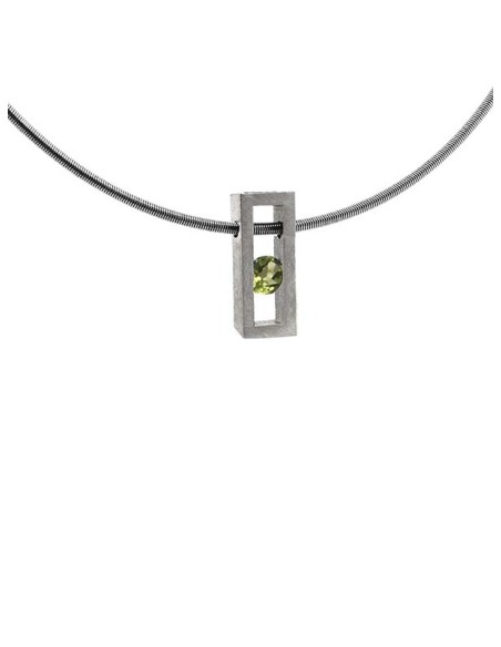 COLLAR SMALL LINEAL SPACE PERIDOT