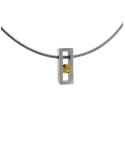COLLAR SMALL LINEAL SPACE CITRINO