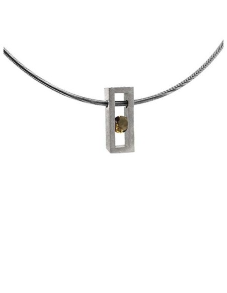COLLAR SMALL LINEAL SPACE CUARZO
