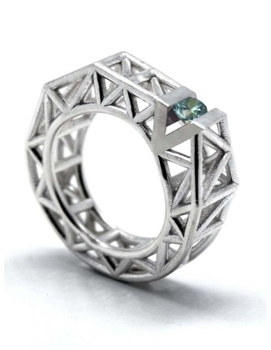 ANILLO LLUM TOPACIO AZUL
