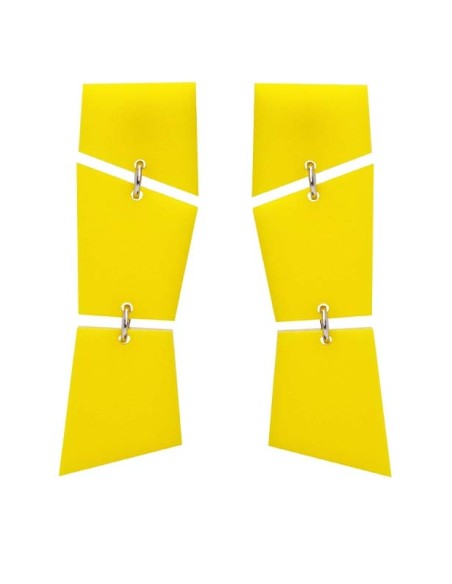 PENDIENTES TRENCADIS GRIS