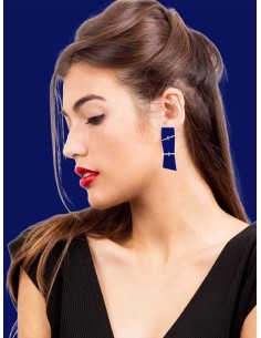 PENDIENTES TRENCADIS AZUL OSCURO 2