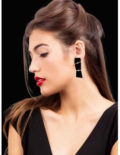 PENDIENTES TRENCADIS GRIS 2
