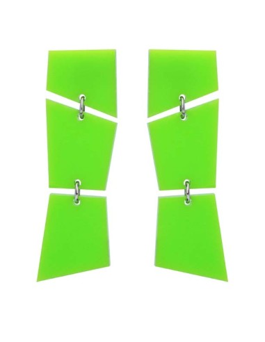 PENDIENTES TRENCADIS GRIS