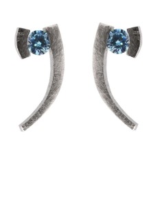 PENDIENTES ELEVEN TOPACIO AZUL