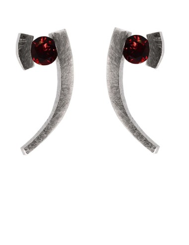 PENDIENTES ELEVEN GRANATE