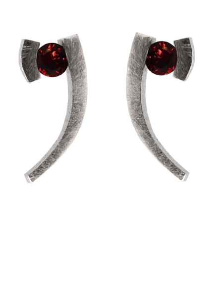 PENDIENTES ELEVEN GRANATE