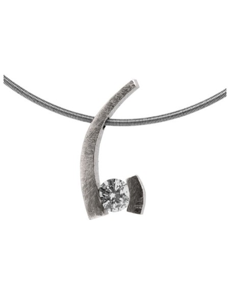 COLLAR pedra blanca diamant