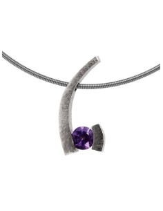 COLLAR pedra lila ametista