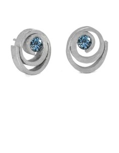PENDIENTES TWELVE TOPAZIO AZUL