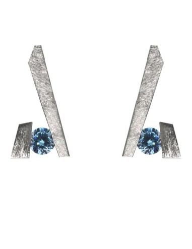 PENDIENTES NINE TOPACIO AZUL