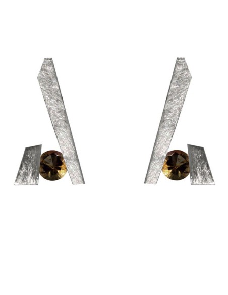 PENDIENTES NINE CUARZO AHUMADO