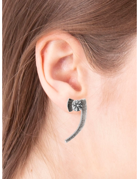 PENDIENTES ELEVEN TOPACIO BLANCO